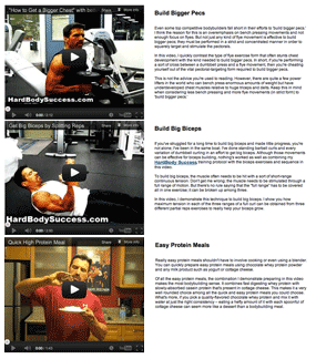 HardBody Success Video Desciptions